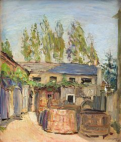 Max Slevogt - Hof mit Weinbuetten, 81409-1, Van Ham Kunstauktionen
