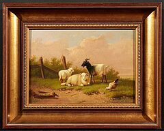 Zwei Gemälde: Ruhende Schafe und Ziegen, 81503-5, Van Ham Kunstauktionen