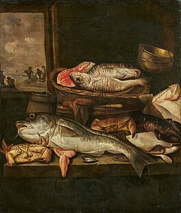 Abraham Hendricksz van Beyeren - Stillleben mit Fischen und Krustentieren, 81683-1, Van Ham Kunstauktionen