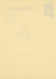 Joseph Beuys - Freier demokratischer Sozialismus, 81305-25, Van Ham Kunstauktionen