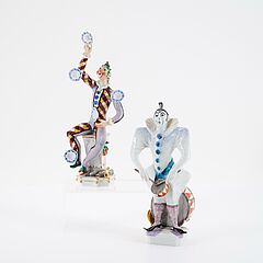 Meissen - Zwei Clown-Figuren, 81597-8, Van Ham Kunstauktionen