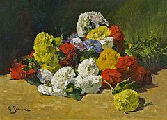 Georges Jeannin - Blumengebinde mit Chrysanthemen, 59657-2, Van Ham Kunstauktionen