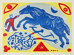AR Penck - Ohne Titel Pferd, 81077-6, Van Ham Kunstauktionen