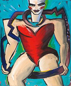 Elvira Bach - Schlangentanz, 73359-1, Van Ham Kunstauktionen