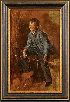 Louis Eysen - Junge mit Reitgerte, 75927-1, Van Ham Kunstauktionen