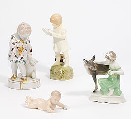 Verschiedene Herkunft - 3 Kinderfiguren, 75074-115, Van Ham Kunstauktionen