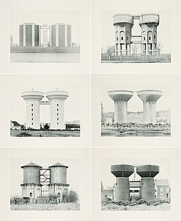 Bernd und Hilla Becher - Sechs Doppelwassertuerme, 80374-40, Van Ham Kunstauktionen