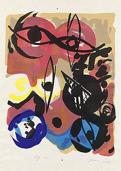 Ernst Wilhelm Nay - Farblitho 1964-3, 56629-7, Van Ham Kunstauktionen