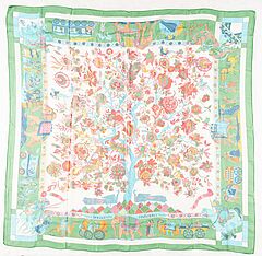 Hermes - Schal Fantaisies Indiennes, 76481-11, Van Ham Kunstauktionen