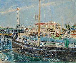 Lucien Adrion - Schiff im Hafen von Honfleur, 76171-4, Van Ham Kunstauktionen