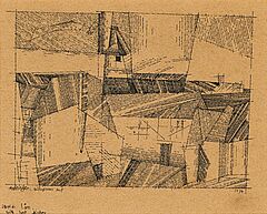 Lyonel Feininger - Thueringisches Dorf, 73295-34, Van Ham Kunstauktionen