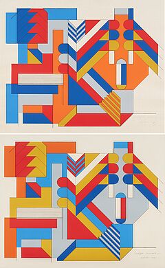 Otto Herbert Hajek - Konvolut von 2 Druckgrafiken, 80374-168, Van Ham Kunstauktionen