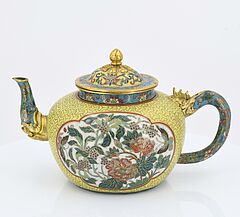 Paar Cloisonne Teekaennchen, 73676-4, Van Ham Kunstauktionen