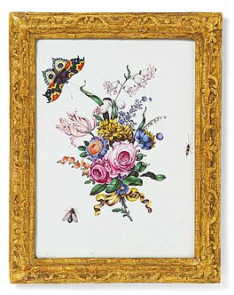 Paul Hannong - Kachelbild mit praechtigem Bouquet Fleurs Fines, 58116-11, Van Ham Kunstauktionen