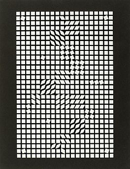 Victor Vasarely - Tlinko weiss auf schwarz, 57902-45, Van Ham Kunstauktionen