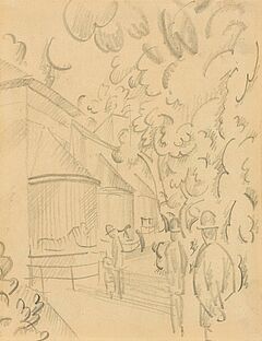 August Macke - Am Raubtierhaus im Zoo, 81262-1, Van Ham Kunstauktionen