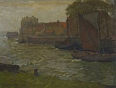 Gustav Schoenleber - Im Hafen von Veere, 60492-1, Van Ham Kunstauktionen