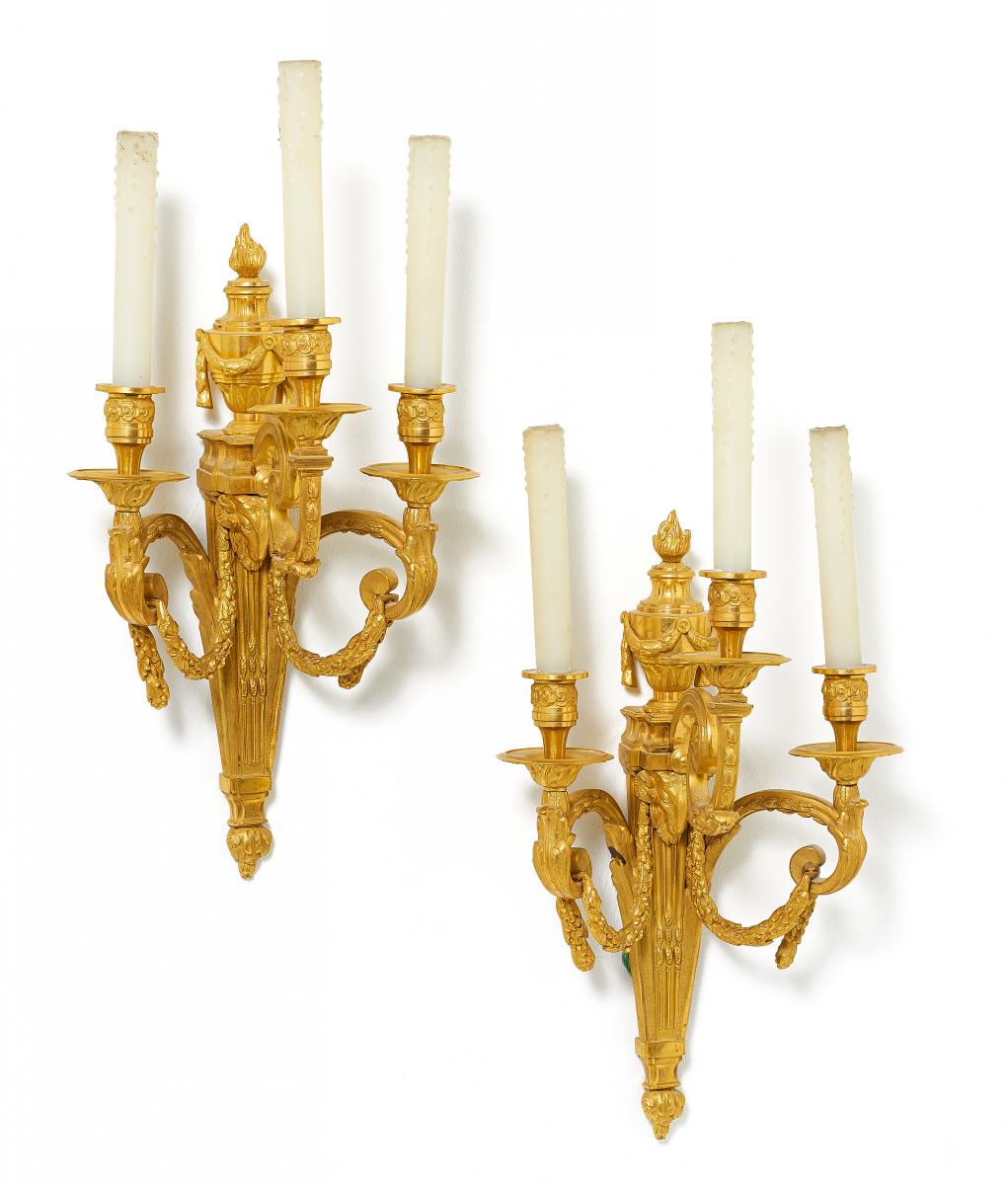 Paar Appliken Style Louis XVI, 57840-100, Van Ham Kunstauktionen