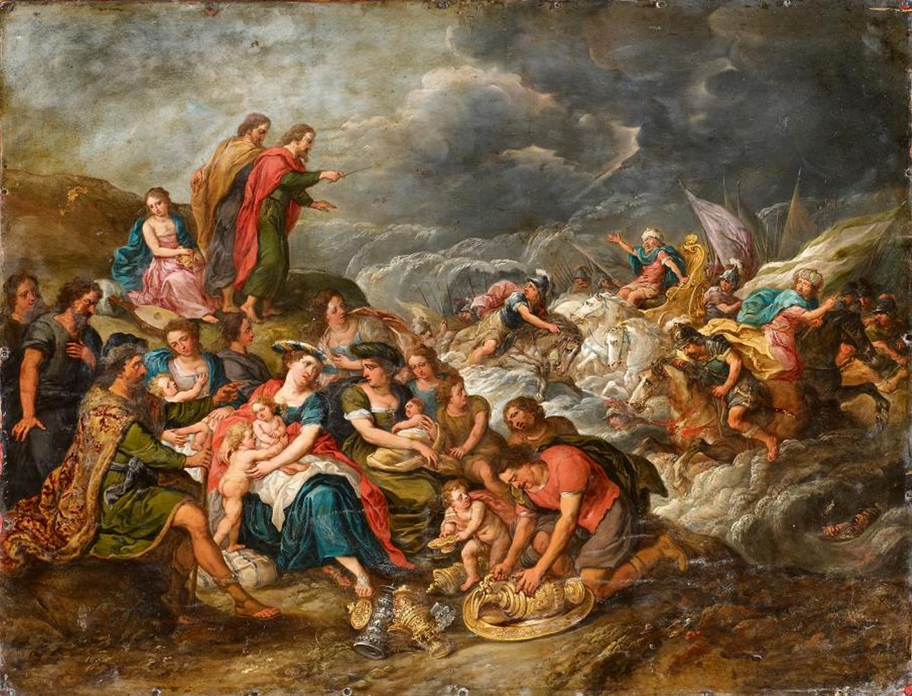 Hans III Jordaens - Moses vernichtet die Truppen des Pharao im roten Meer, 53101-1, Van Ham Kunstauktionen