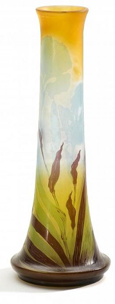 Emile Galle - Grosse Vase mit Irisdekor, 56118-3, Van Ham Kunstauktionen