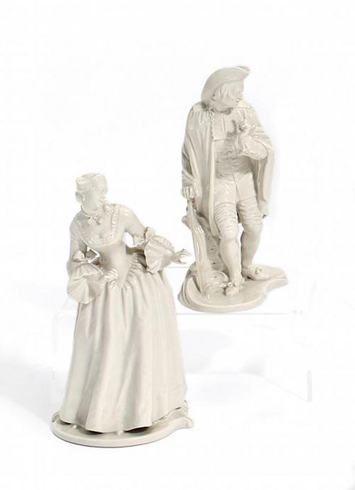Nymphenburg - Isabella und Anselmo aus der Commedia dellArte, 56180-7, Van Ham Kunstauktionen